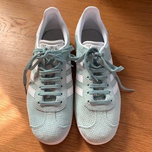 Adidas Gazelle Suede Mint Sneakers Sz 6